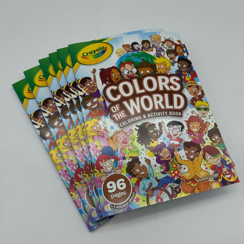 Crayola Colors of the World Coloring Books Set of 6 New